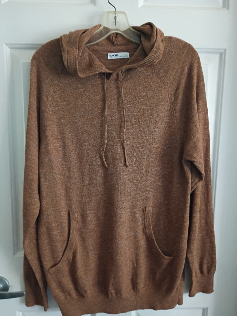 Sonoma Brown Hooded Sweater - Casual Men’s Pullover Hoodie